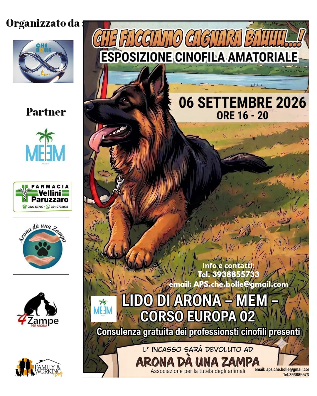 Locandina esposizione cinofila